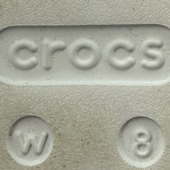 Crocs Getaway Platform Chunky Flip Flop White Stucco Size 8 - Picture 11 of 11